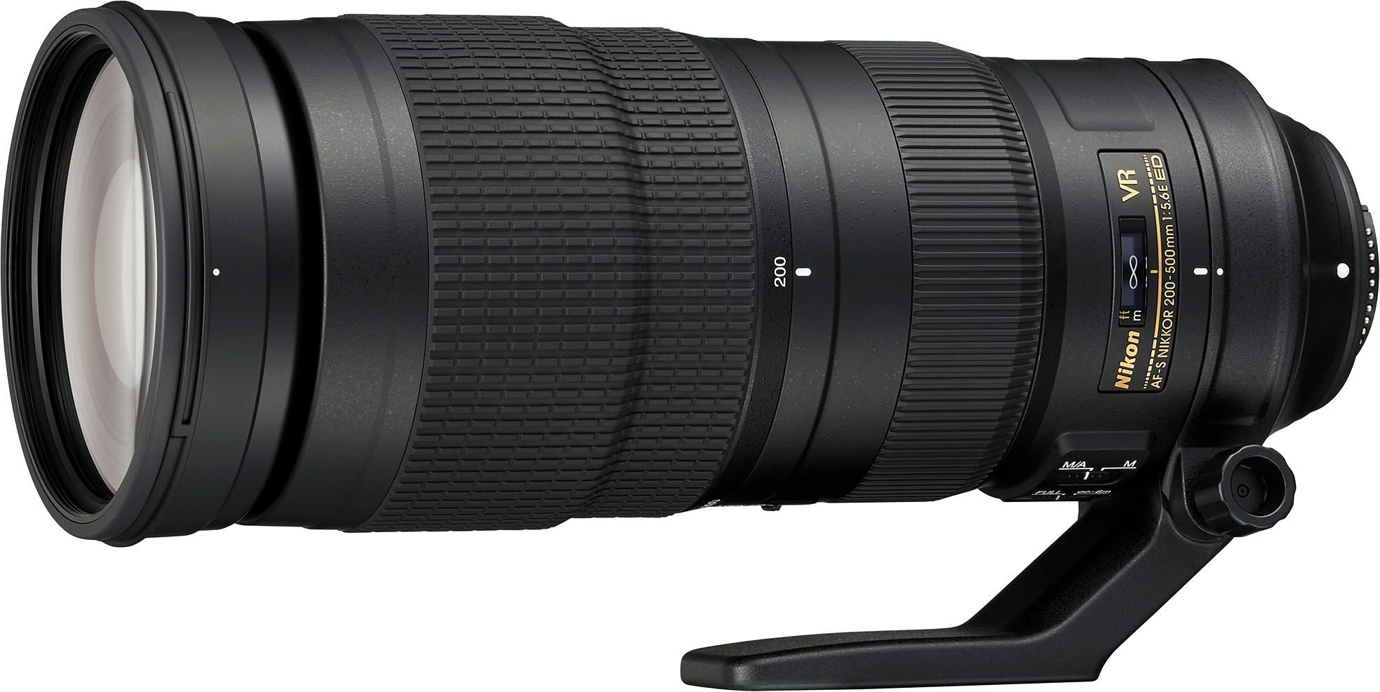 Nikon AF-S NIKKOR 200–500mm 1:5,6E ED VR Objektiv, (inkl. HB-71 und CL-1434)