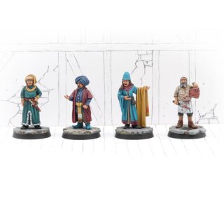 Townsfolk Miniatures - Merchants Set 1 (4)