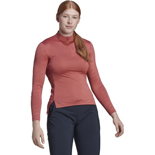 DAMEN SHIRT W MT HALF ZI LS