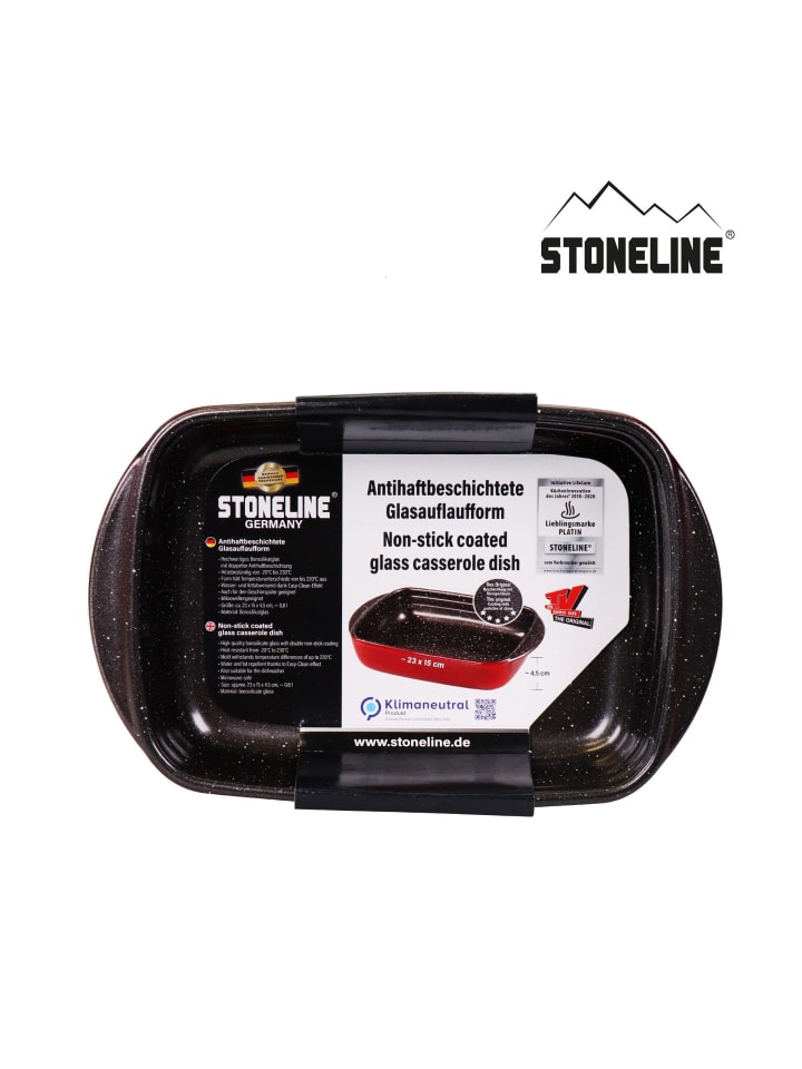 Stoneline Auflaufform Eckig 23x15 cm in Rot günstig kaufen onesize