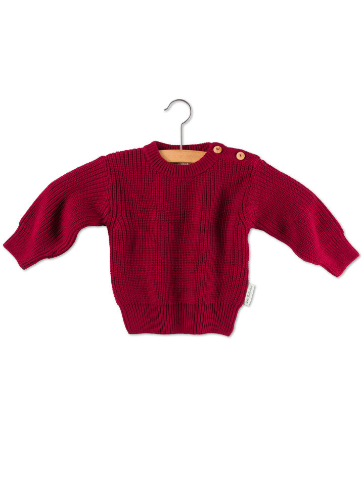 Hofbrucker Strickpullover in cranberry günstig kaufen
