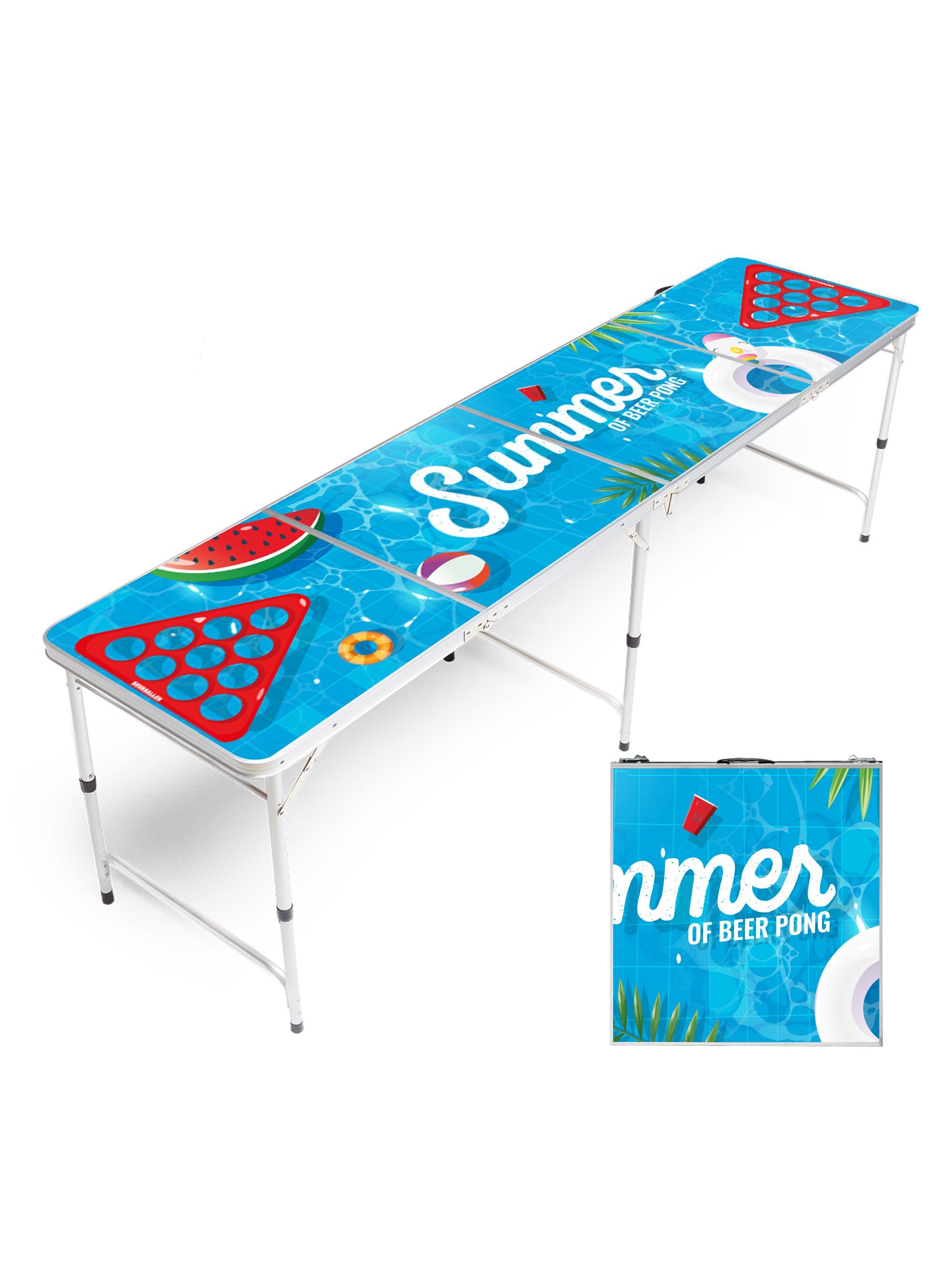 BeerBaller Klapptisch BEERBALLER® Summer Beer Pong Tisch