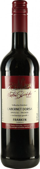 2018 Cabernet Dorsa Spätlese -im barrique gereift trocken - Weingut Markus Schneider