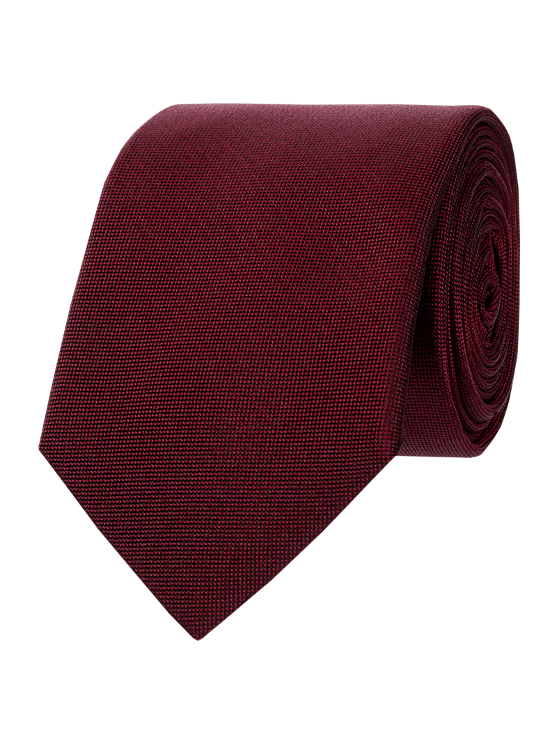 Krawatte aus reiner Seide (6,5 cm) in bordeaux rot