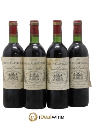 Clos la Gaffelière  1983 - Lot de 4 Bouteilles