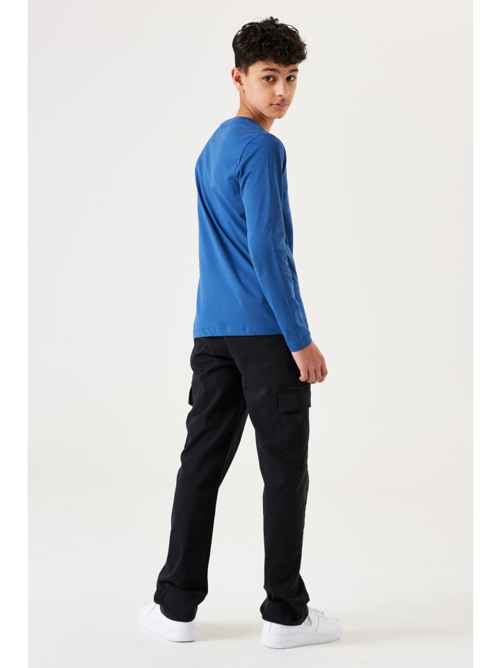 Garcia Langarmshirt mit Print in dew blue günstig kaufen