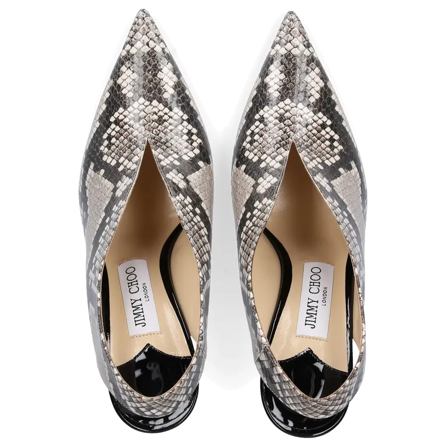 Jimmy Choo - Sandalen SAISE Kalbsleder Print braun - braun