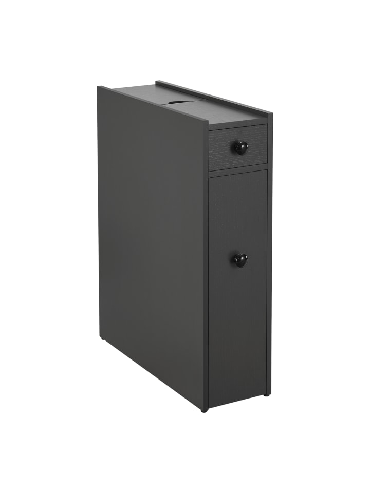 en.casa Badezimmerschrank Kihniö in Grau (H)58cm (B)16cm (T)48cm günstig kaufen onesize