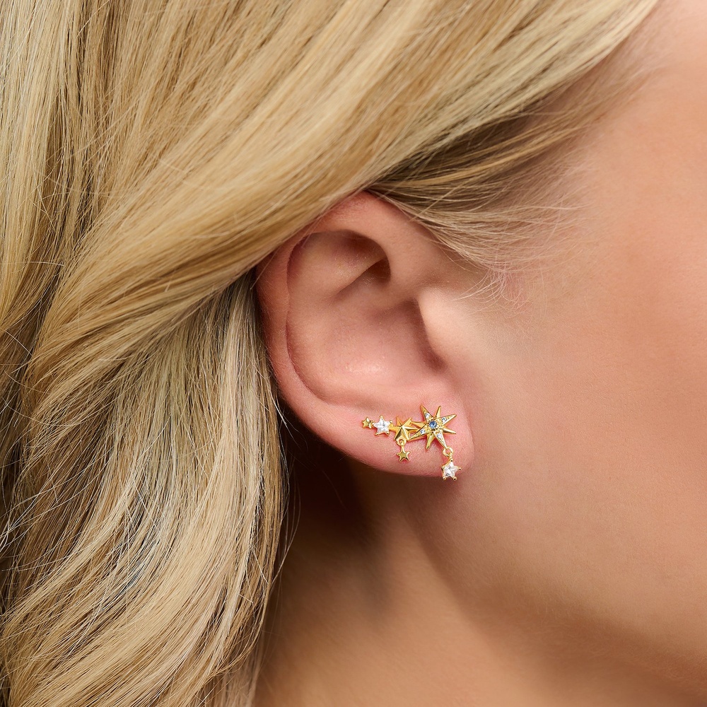Thomas Sabo Boucles d'oreilles à fermoir à poussette 925 Argent Boucles d'oreilles
