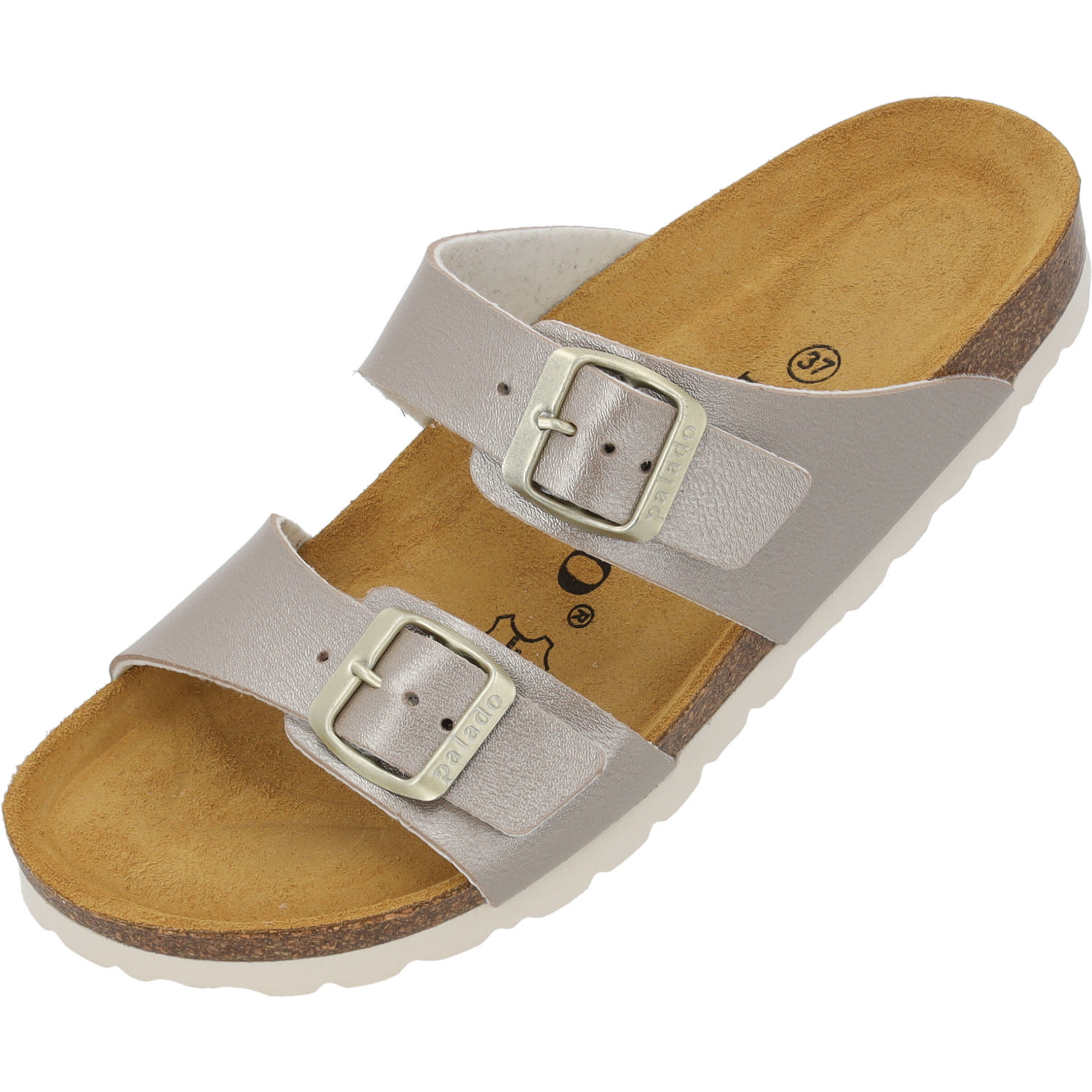 Palado Samos PF, Pantoletten, Damen, Beige Metallic