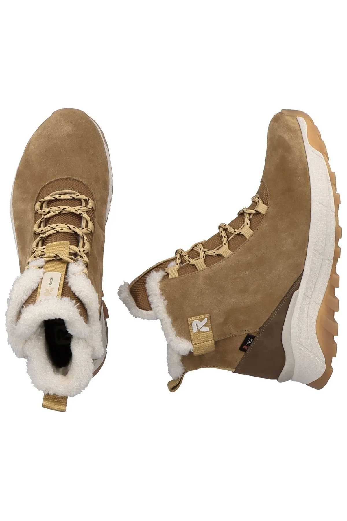 Rieker  Stiefelette - Braun - Flacher Absatz