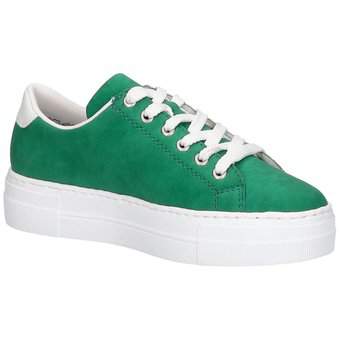 Rieker Plateau Sneaker in grün