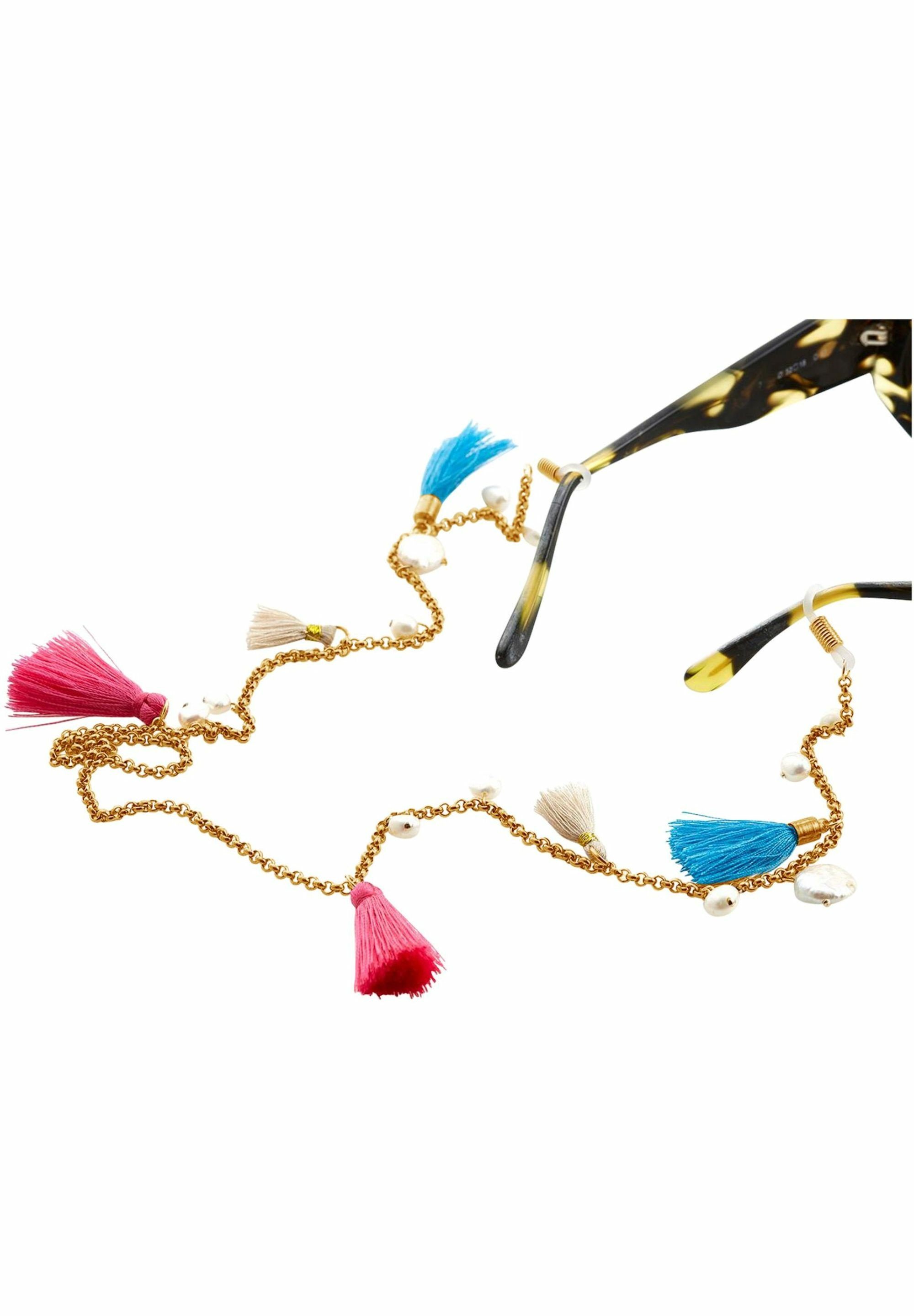 Gemshine Brillenkette Brillenkette: Sonnenbrille, Lesebrille Zuchtperlen und Quasten