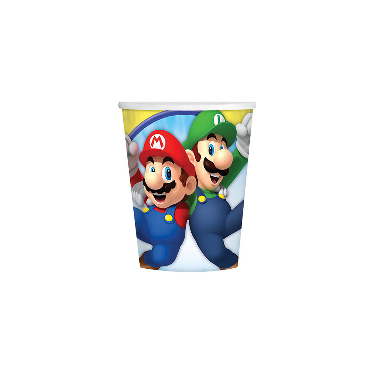 Pappbecher Super Mario 250ml, 8 Stück