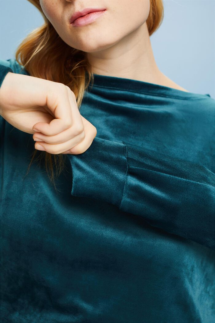 Loungewear-Sweatshirt aus Samt