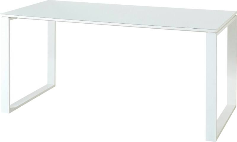 GERMANIA Schreibtisch Monteria mit Aufbau Weiß 1.600 x 800 x 750 mm