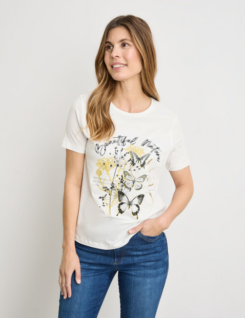 T-Shirt mit platziertem Frontprint