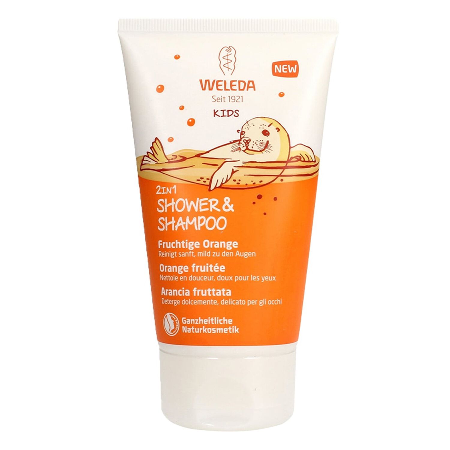 Weleda Onagre Kids Crème de Douche 2en1 - Corps et Cheveux pour Enfant - 150 ml