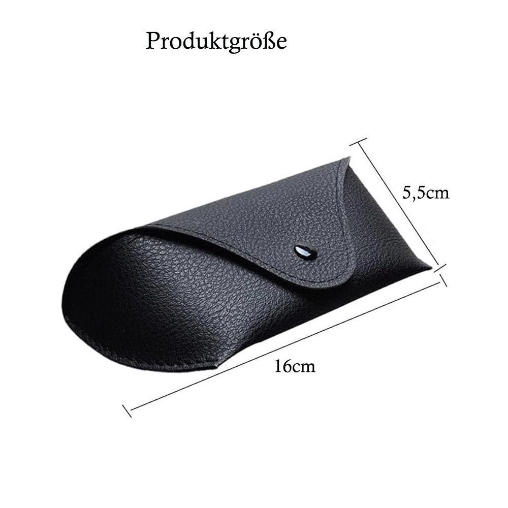 Tian Dee Brillenetui Brillenetui - 2 pcs Leder-Brillenetui, weiches Futter, Brillenetui