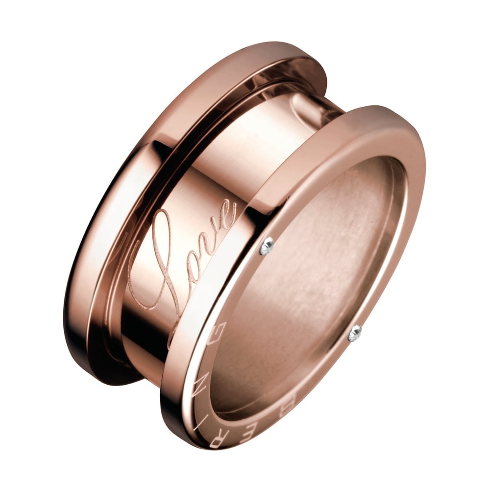Bering Bague en acier inoxydable Acier inoxydable or rose Bague