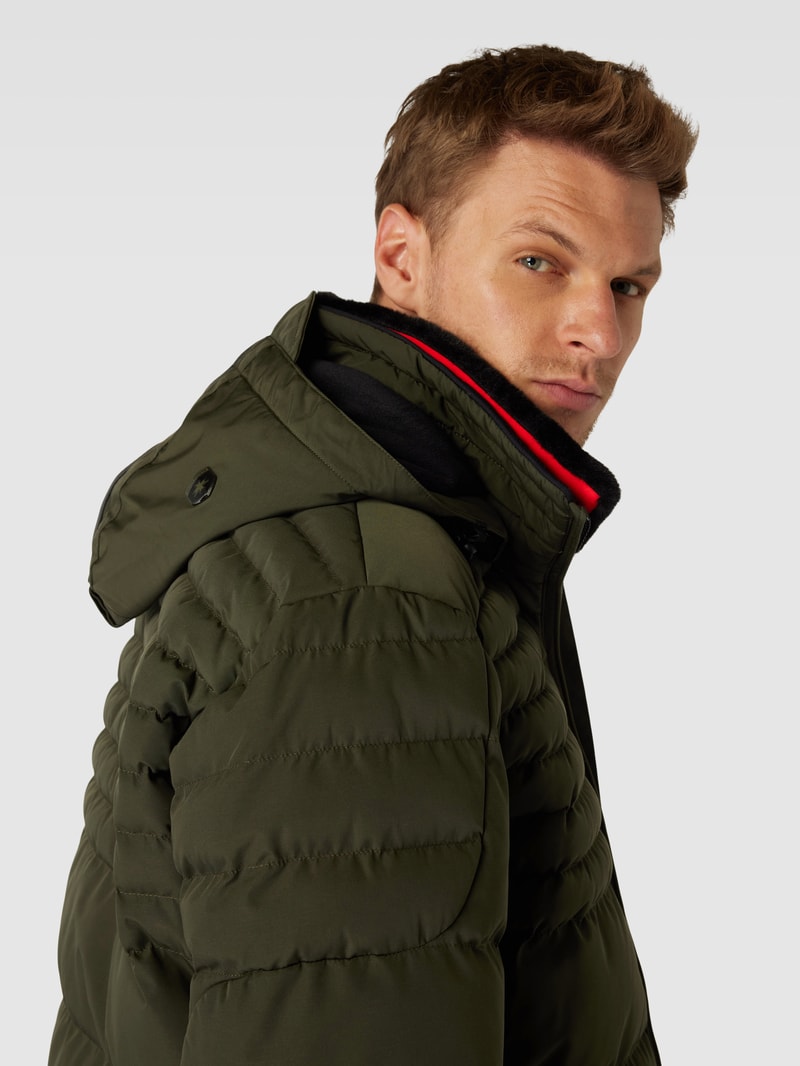 Funktionsjacke mit Kapuze Modell 'POLAR' in olivgrün