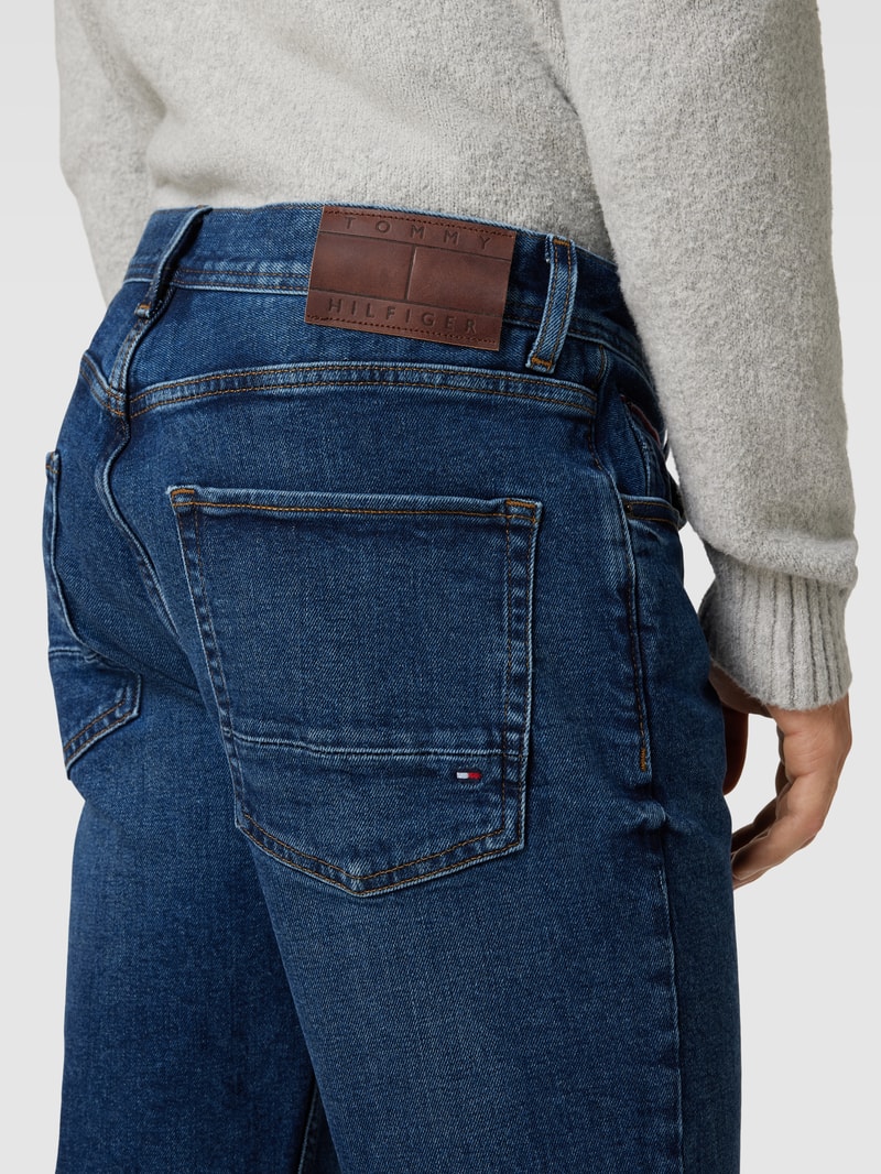 Straight Leg Jeans im 5-Pocket-Design Modell 'STRAIGHT DENTON' in blau