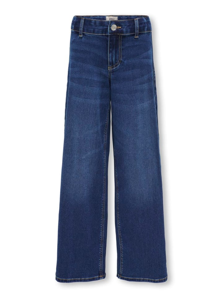 KIDS ONLY Jeans KOGSYLVIE CLEAN WIDE LEG in dark blue denim günstig kaufen