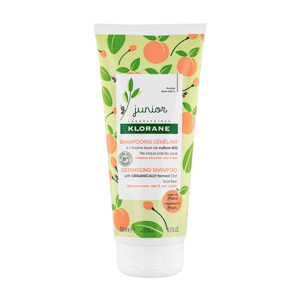 Klorane PETIT JUNIOR Shampooing démêlant Pêche 2 00 ml Shampooing