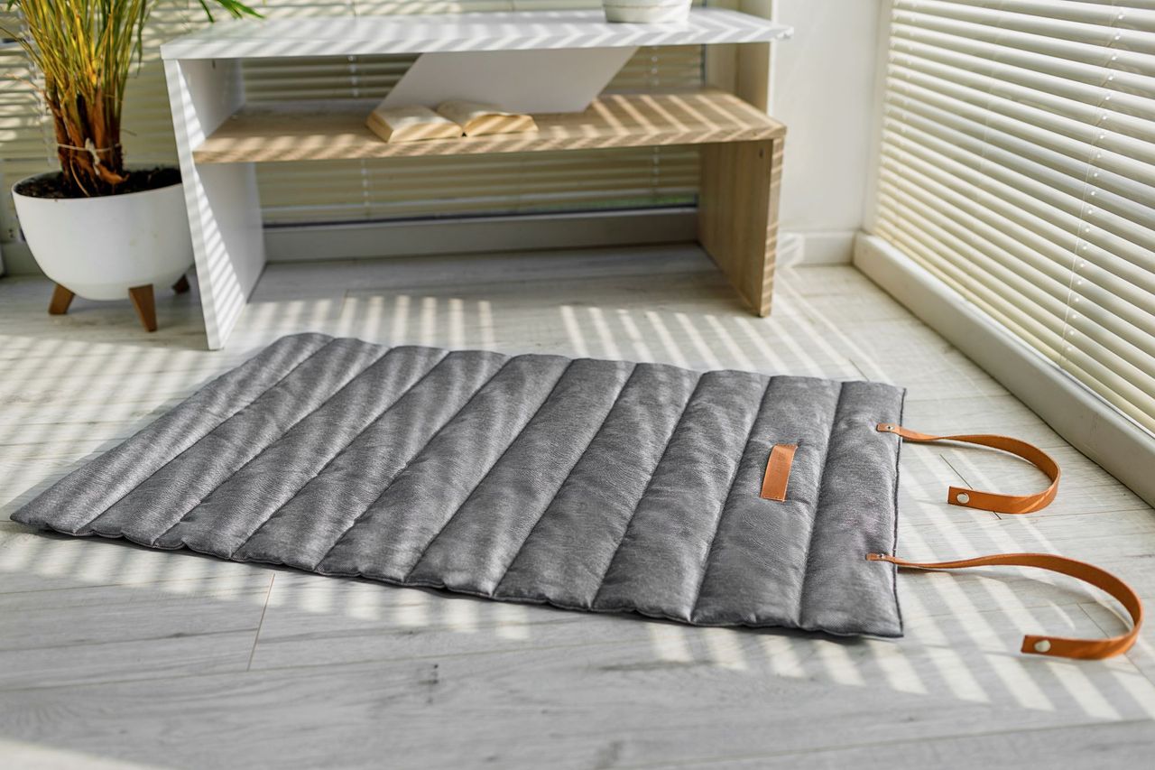 Animood Hunde-Rollmatte Luna Hundeteppich universal grau