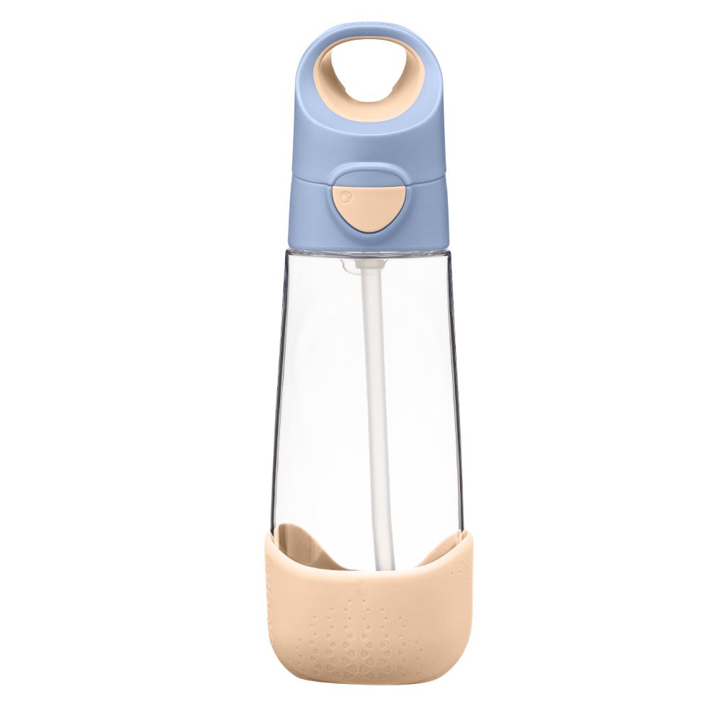 b.box Tritan-Flasche mit Strohhalm 600 ml – Pfirsich