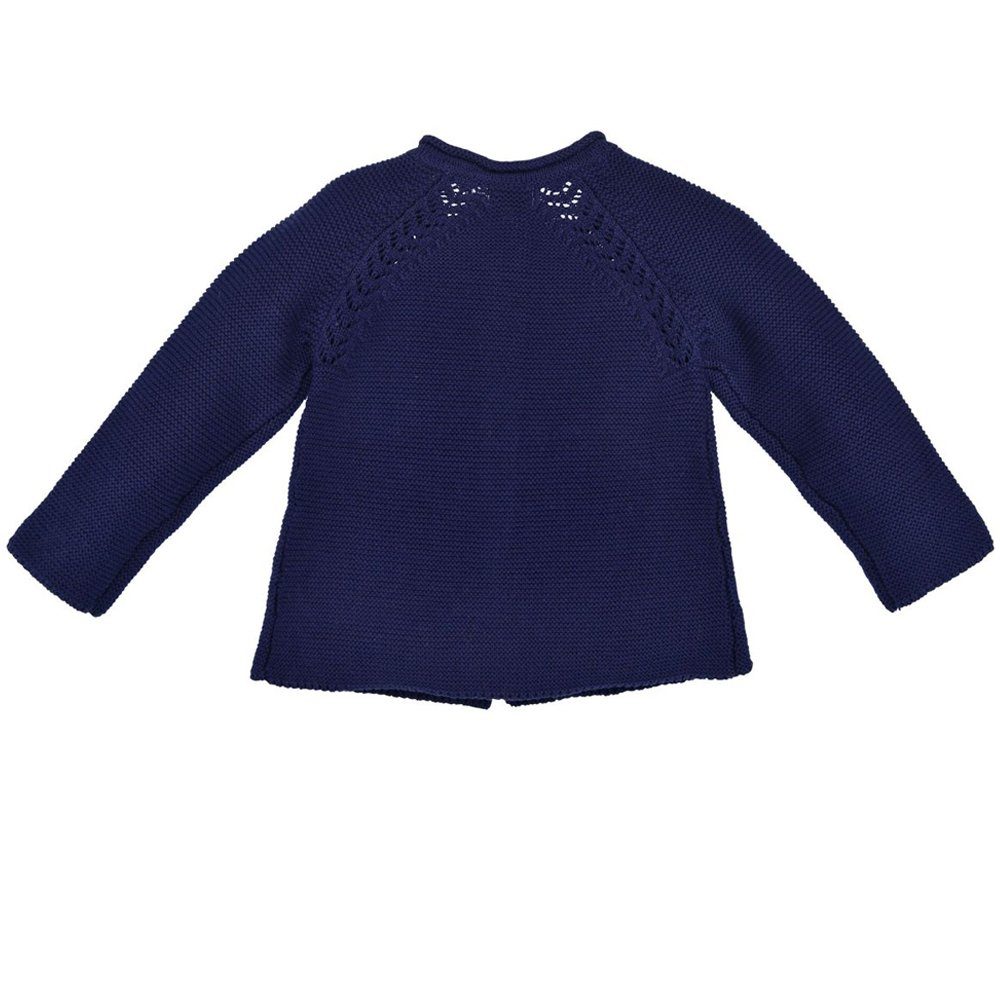 BONDI Strickjacke Baby Mädchen Strickjacke A-Form 86593, Navy Blau