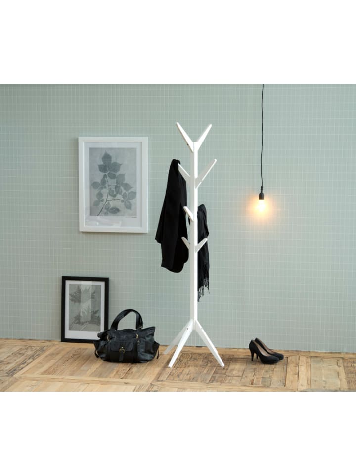ebuy24 Garderobenständer Asa Weiß 42 x 42 cm günstig kaufen onesize