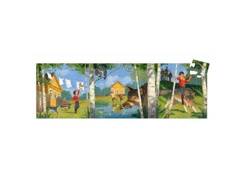 Puzzle silhouette - Pierre et le loup 50 pieces