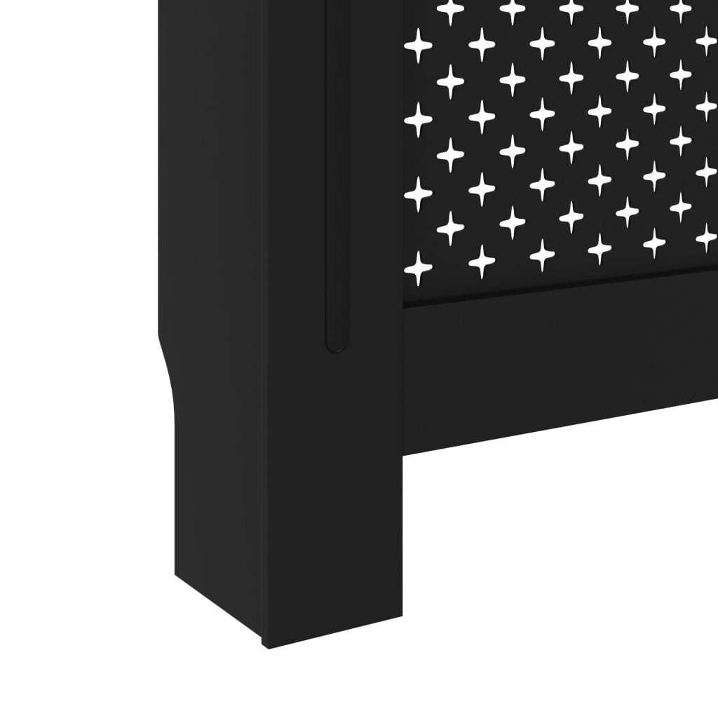 vidaXL Heizkörper-Wäschetrockner Heizkörperverkleidung Schwarz 152 x 19 x 81 cm MDF