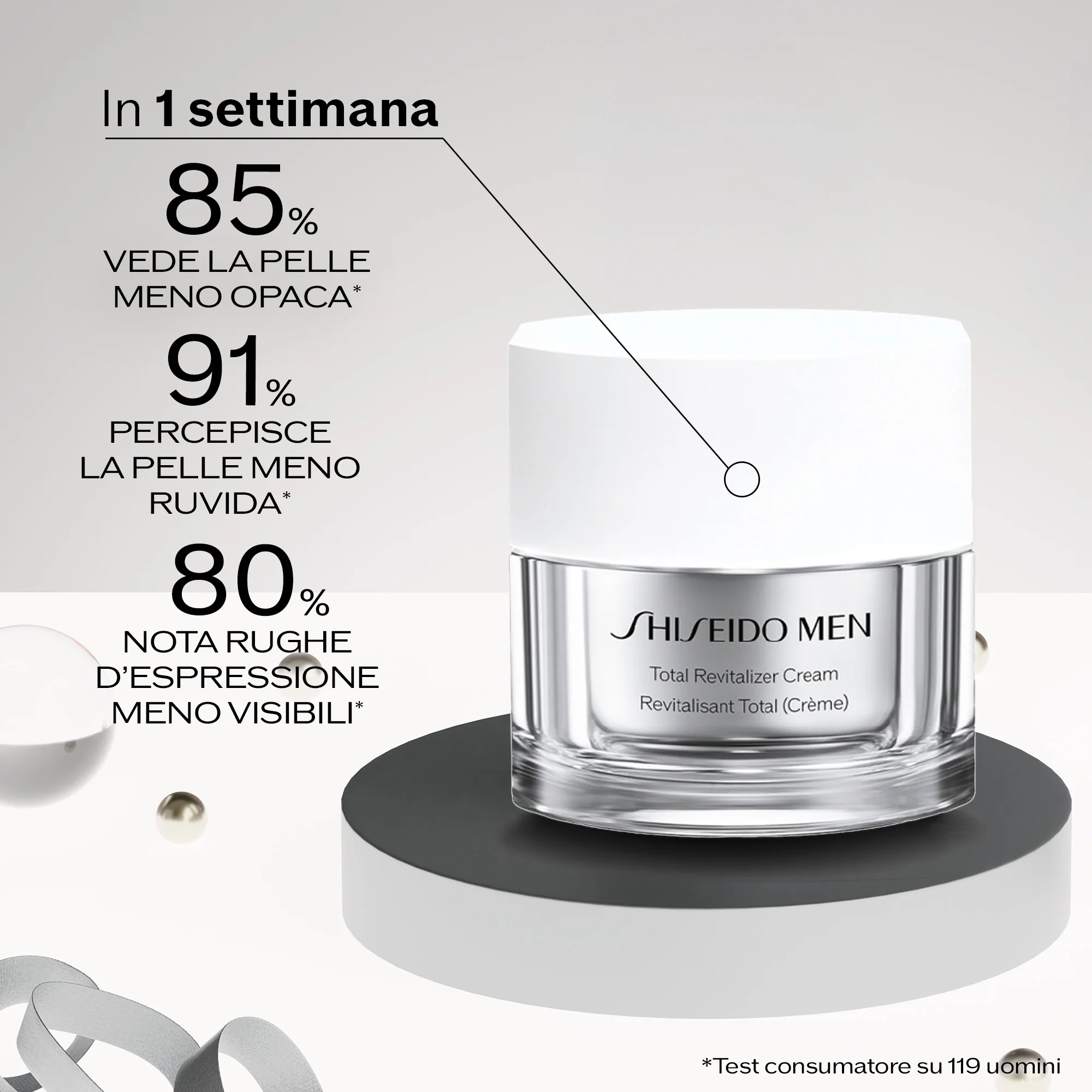 Men SMN Total Revitalizer Holiday Kit – Anti-Falten-Set, Global Effect Tagescreme