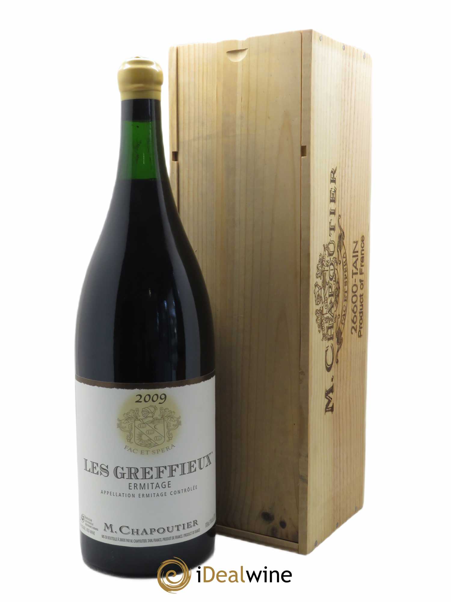 Hermitage Ermitage Les Greffieux Chapoutier  2009 - Lot de 1 Double-magnum