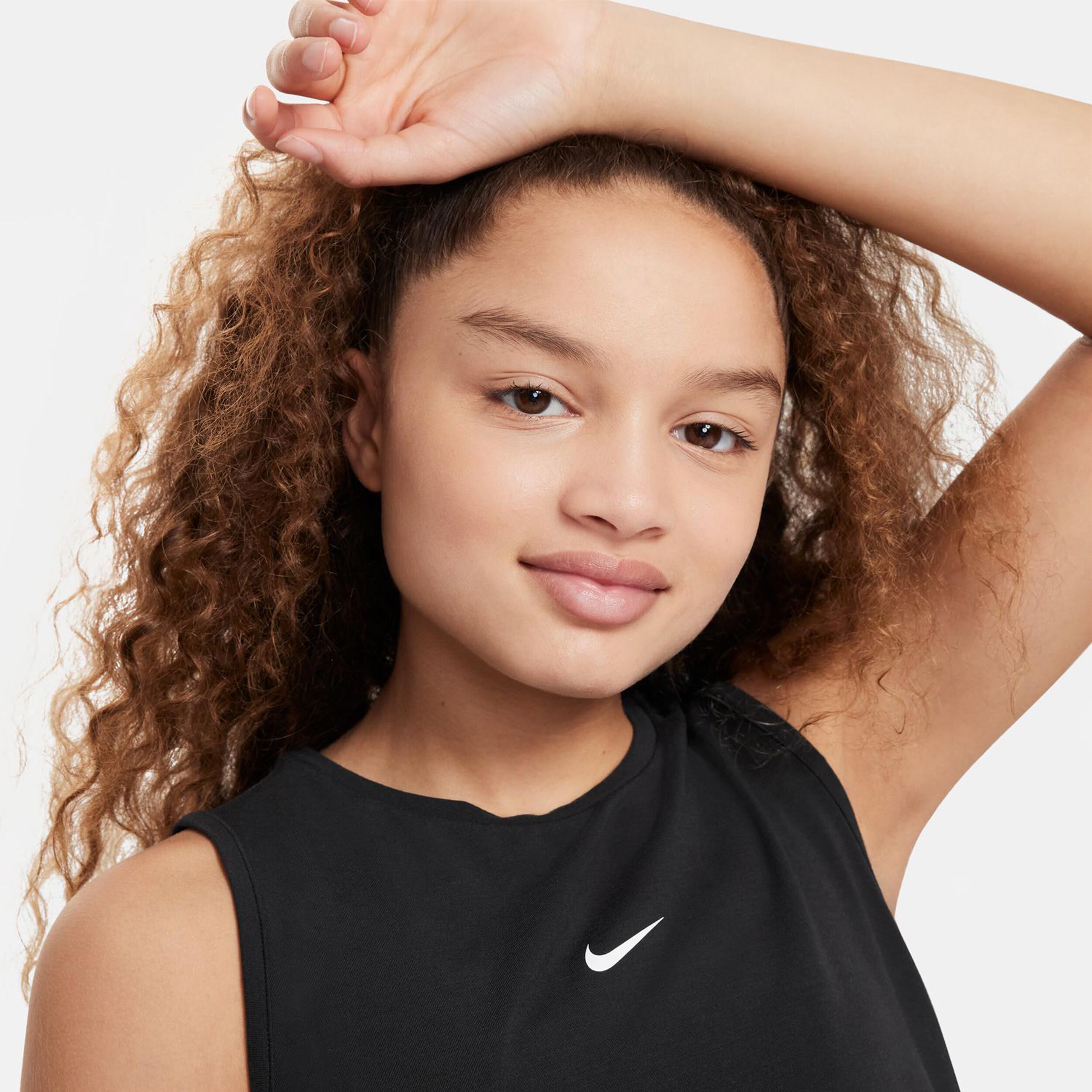 Dri-Fit Pro Big Kids Tank-Top Mädchen - Schwarz, Weiß