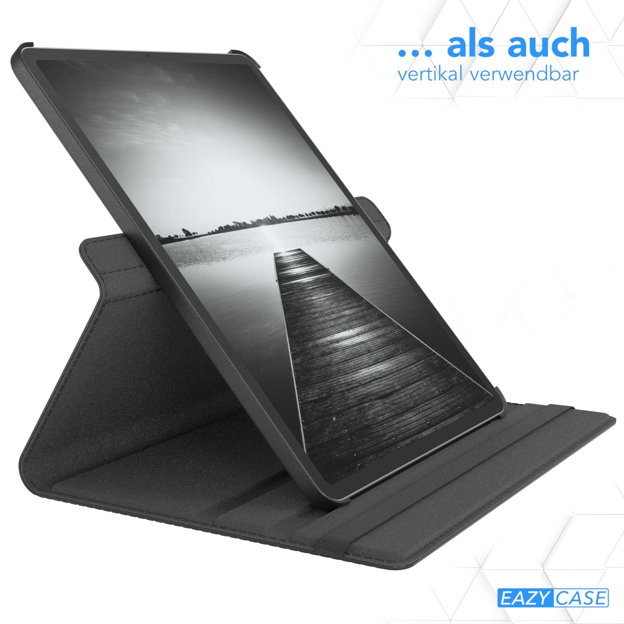 EAZY CASE Tablet-Hülle Rotation Case für iPad Pro 5./6. Gen. 2021/2022 12,9 Zoll, Hülle 360° drehbar mit Standfunktion Etui Anti-Kratz Tasche Schwarz