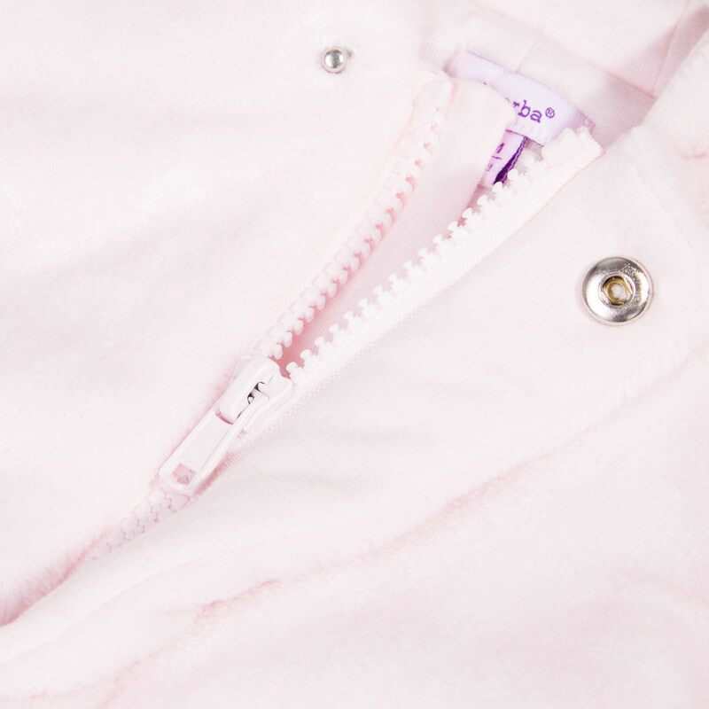 Pilote fausse fourrure rose pâle naissance Absorba