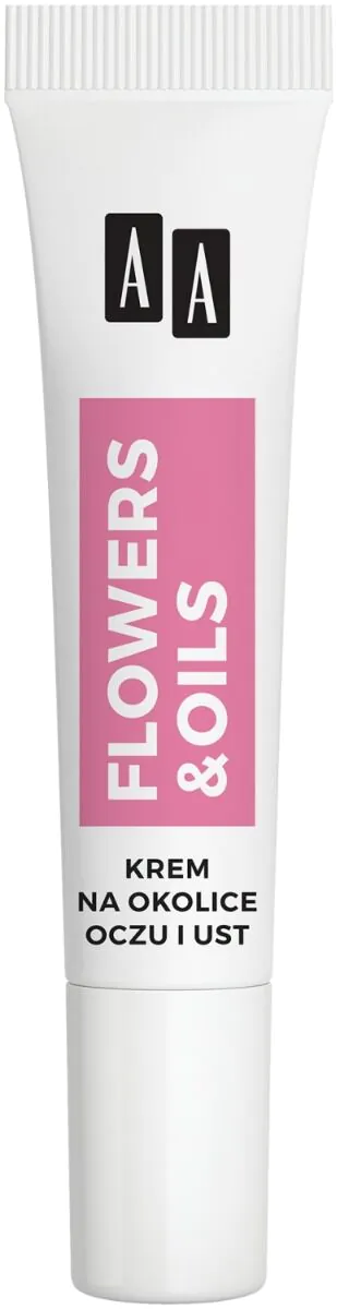AA Flowers & Oils 75+ atkuriamasis kremas nuo raukšlių akių ir lūpų sričiai