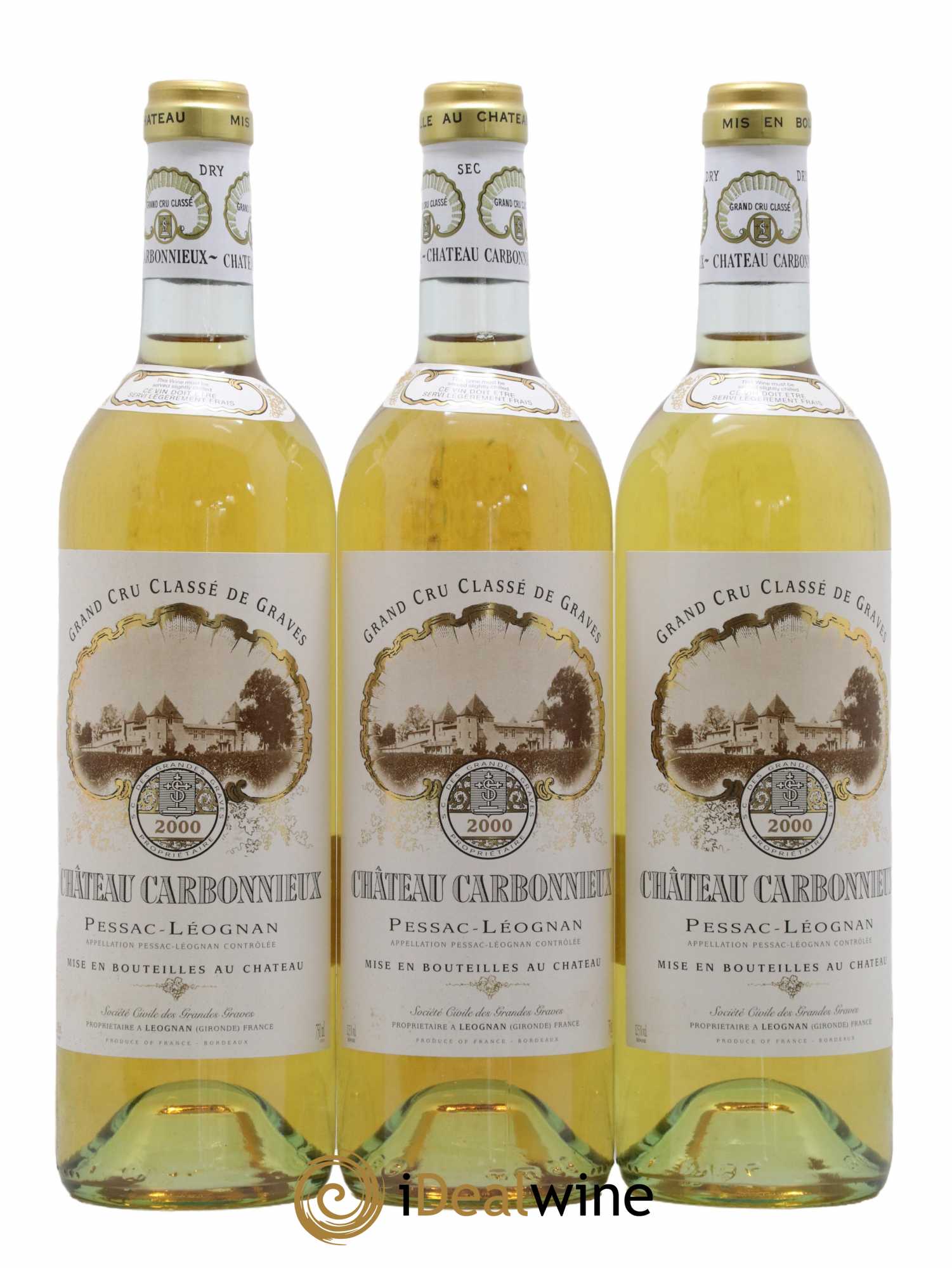Château Carbonnieux Cru Classé de Graves  2000 - Lot de 6 Bouteilles