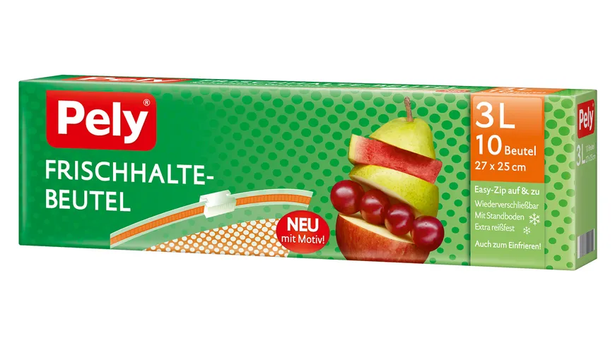 Pely® Frischhalte-Beutel mit Sicherheits-Verschluss