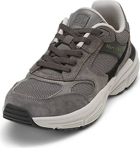 Marc O'Polo Sneaker aus Rindsleder und Mesh