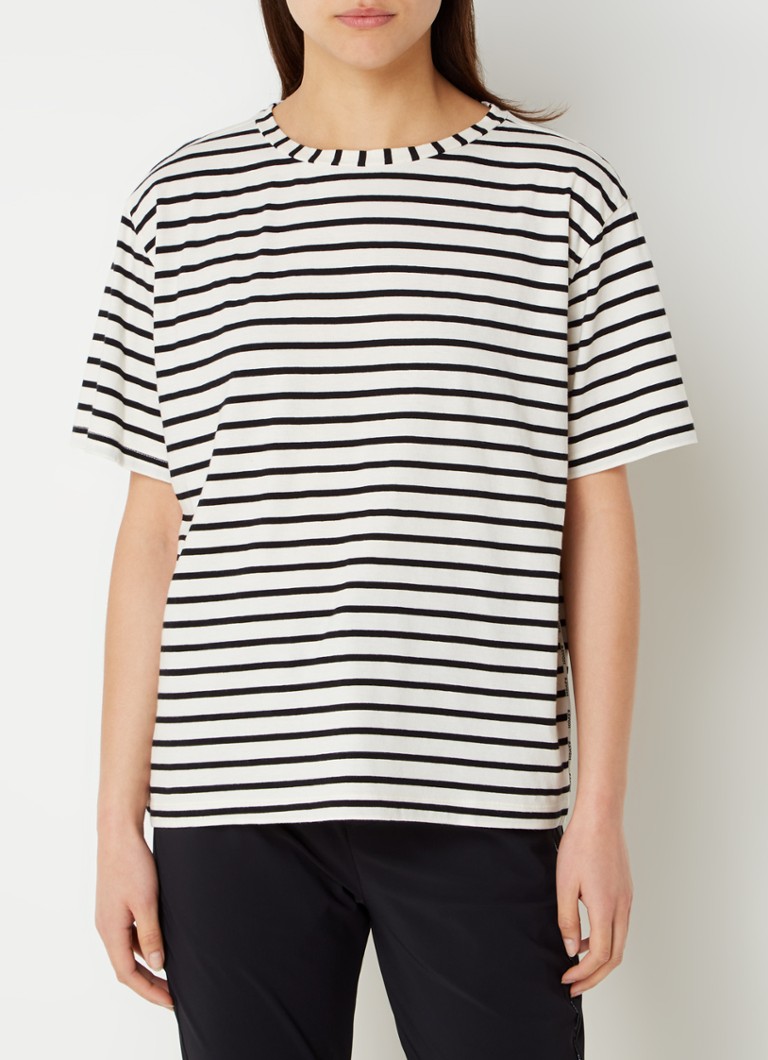 10DAYS T-shirt with stripe print