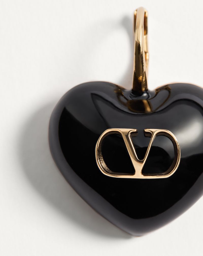 Coeur Royal øreringe i metal og emalje