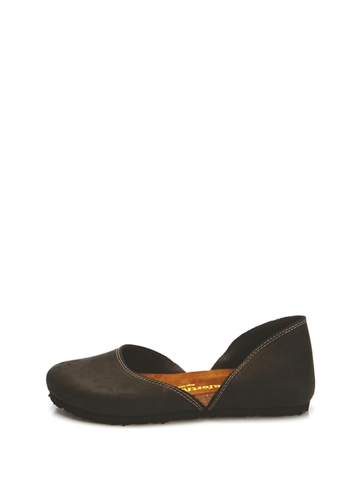 Comfortfusse Leder-Ballerinas in Schwarz günstig kaufen