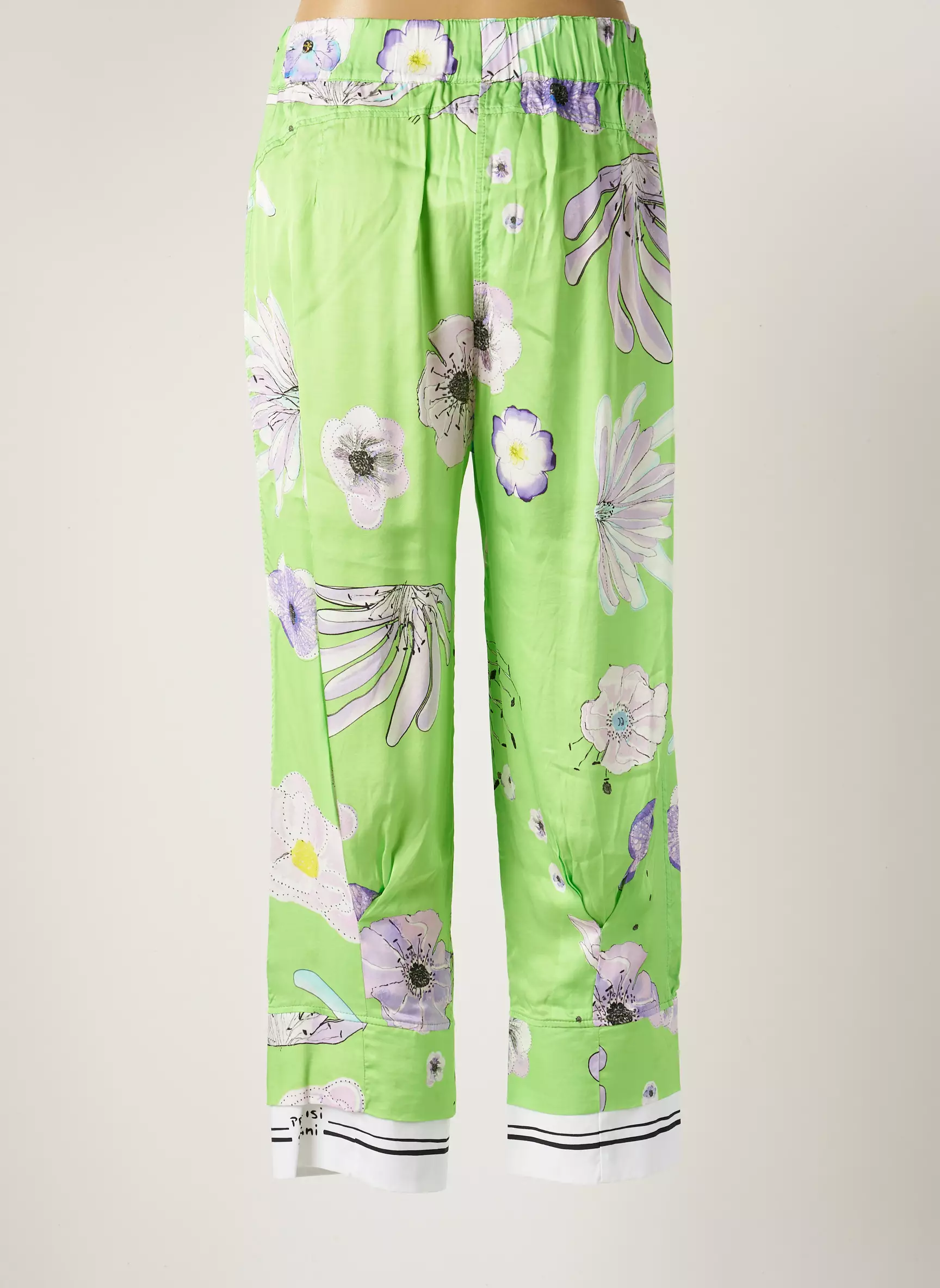 Elisa Cavaletti Pantalons Larges Femme couleur vert