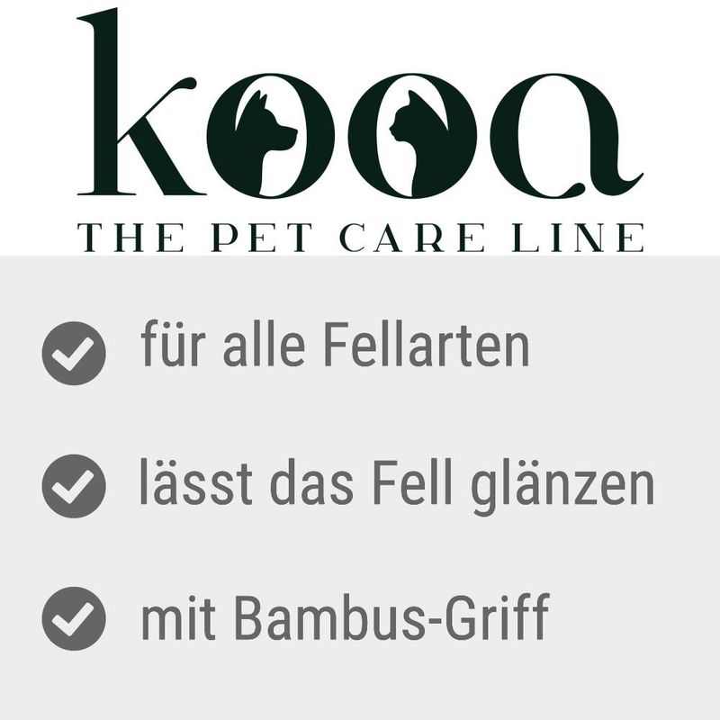 kooa Fellpflegebürste aus Bambus zu TOP-Preisen