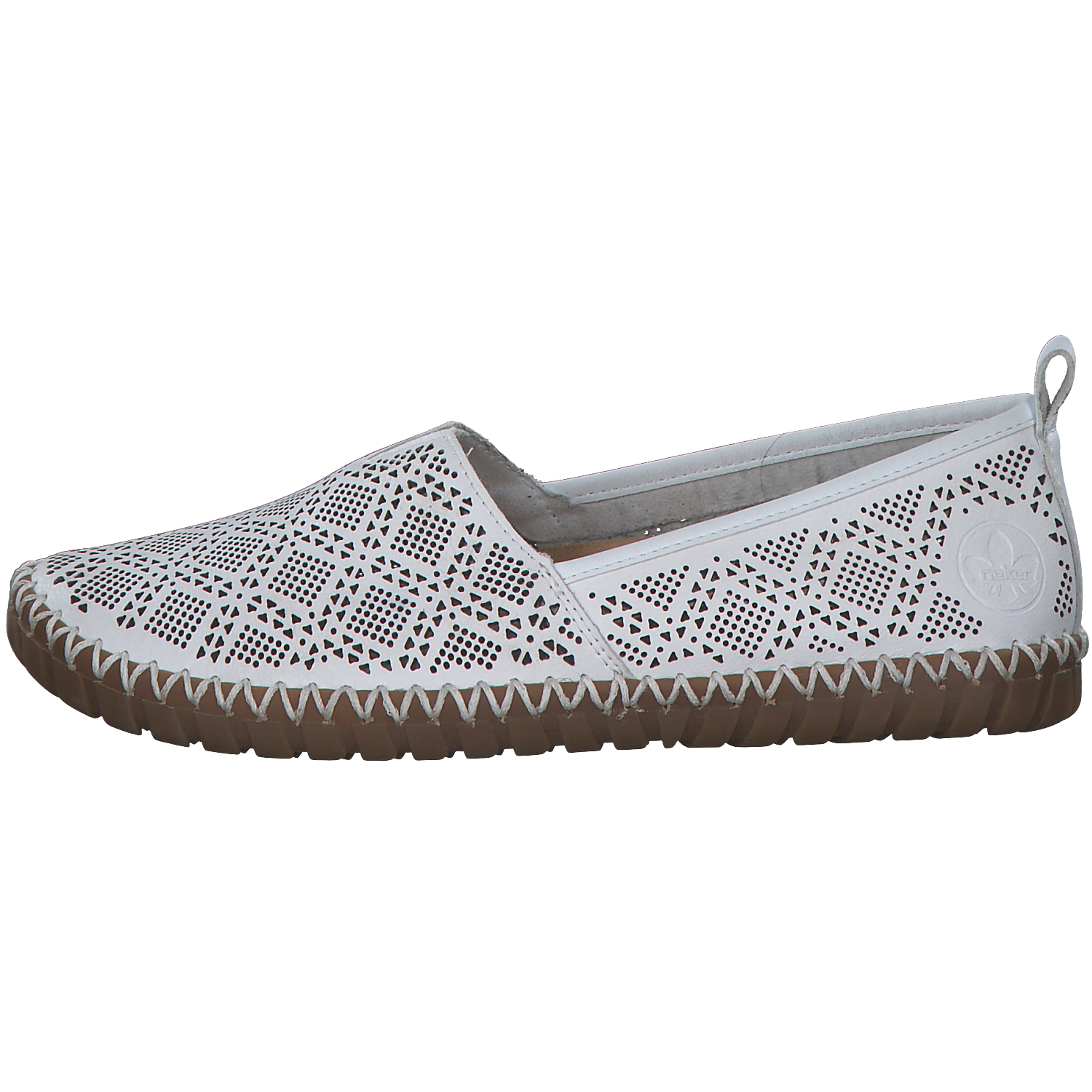 Rieker M2851, Slipper, Damen, Weiß