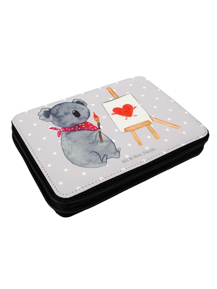 Mr. & Mrs. Panda Federmappe Koala Künstler ohne Spruch in Grau Pastell günstig kaufen onesize